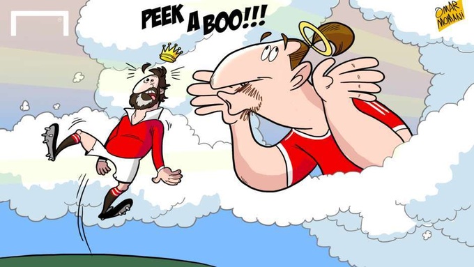 Бог Златан и распятый Роналду в подборке карикатур Омара Момани